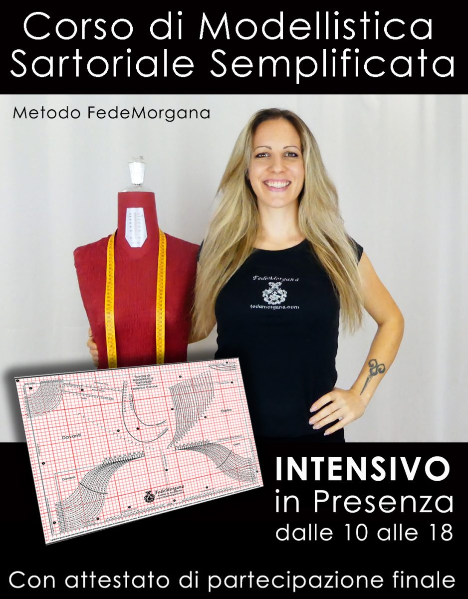 Corso INTENSIVO di Modellistica Sartoriale Semplificata