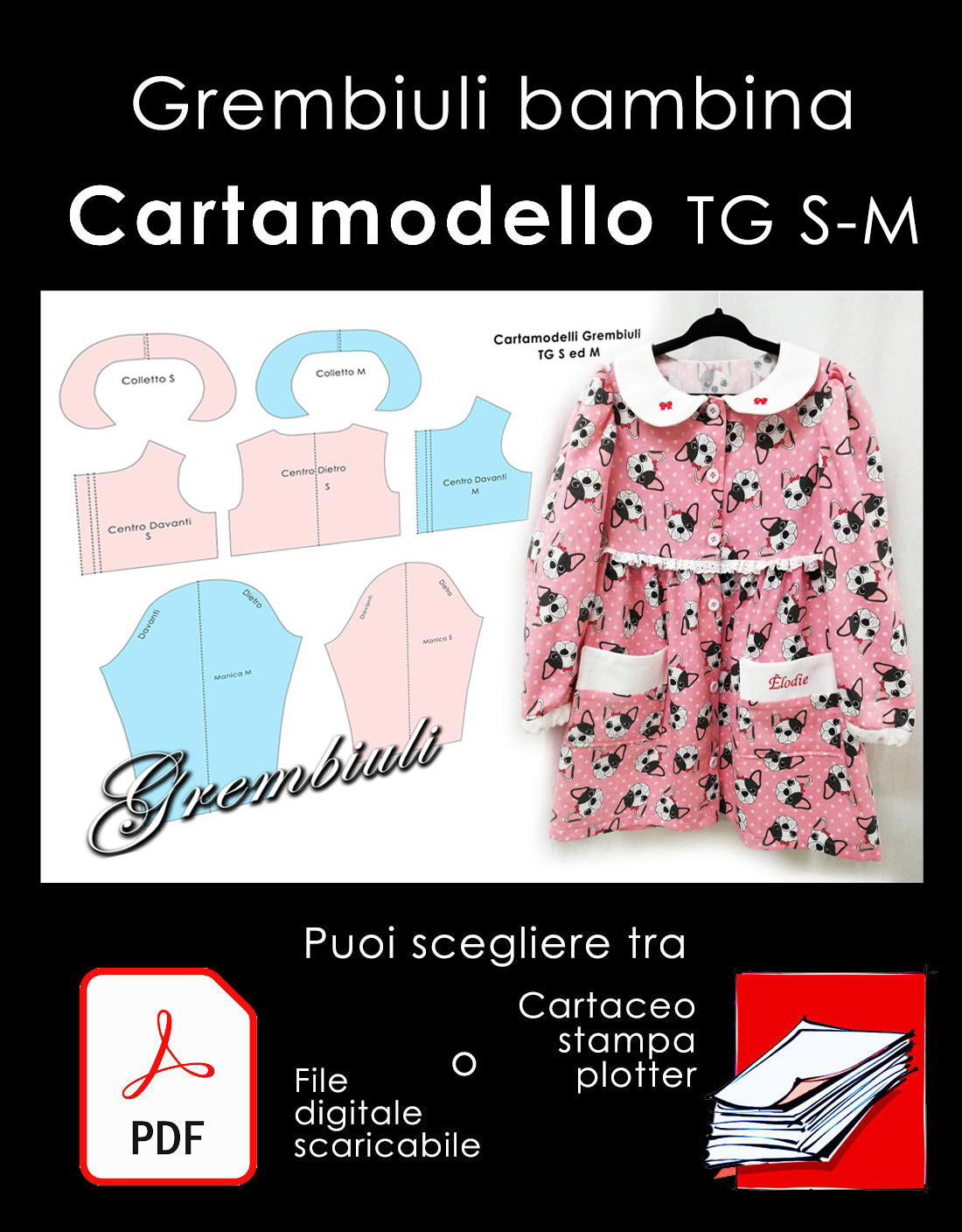 Cartamodello Grembiulino Bambina