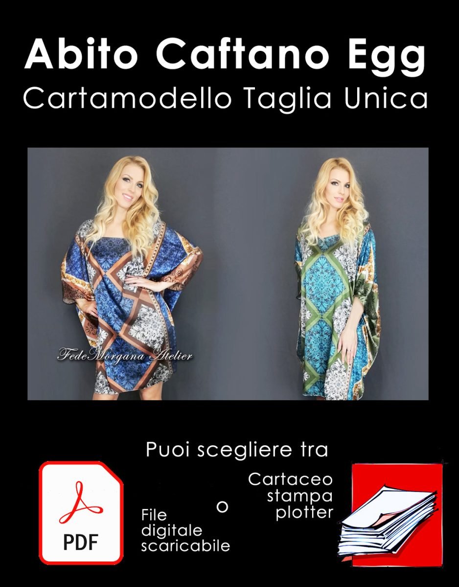 Cartamodello Abito Semplice a Caftano (Modello Egg)