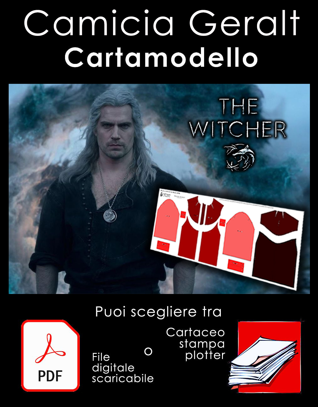 Cartamodello Camicia di Geralt (The Witcher)