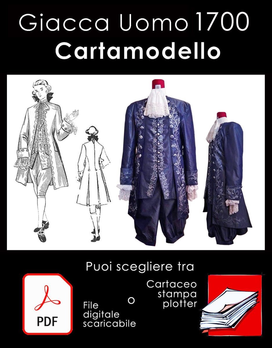 Cartamodello Giacca Uomo 1700