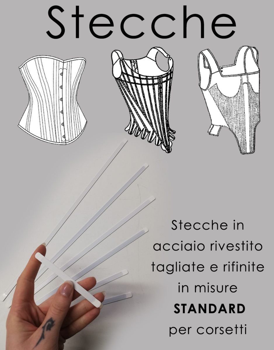 Stecche per corsetto misure standard