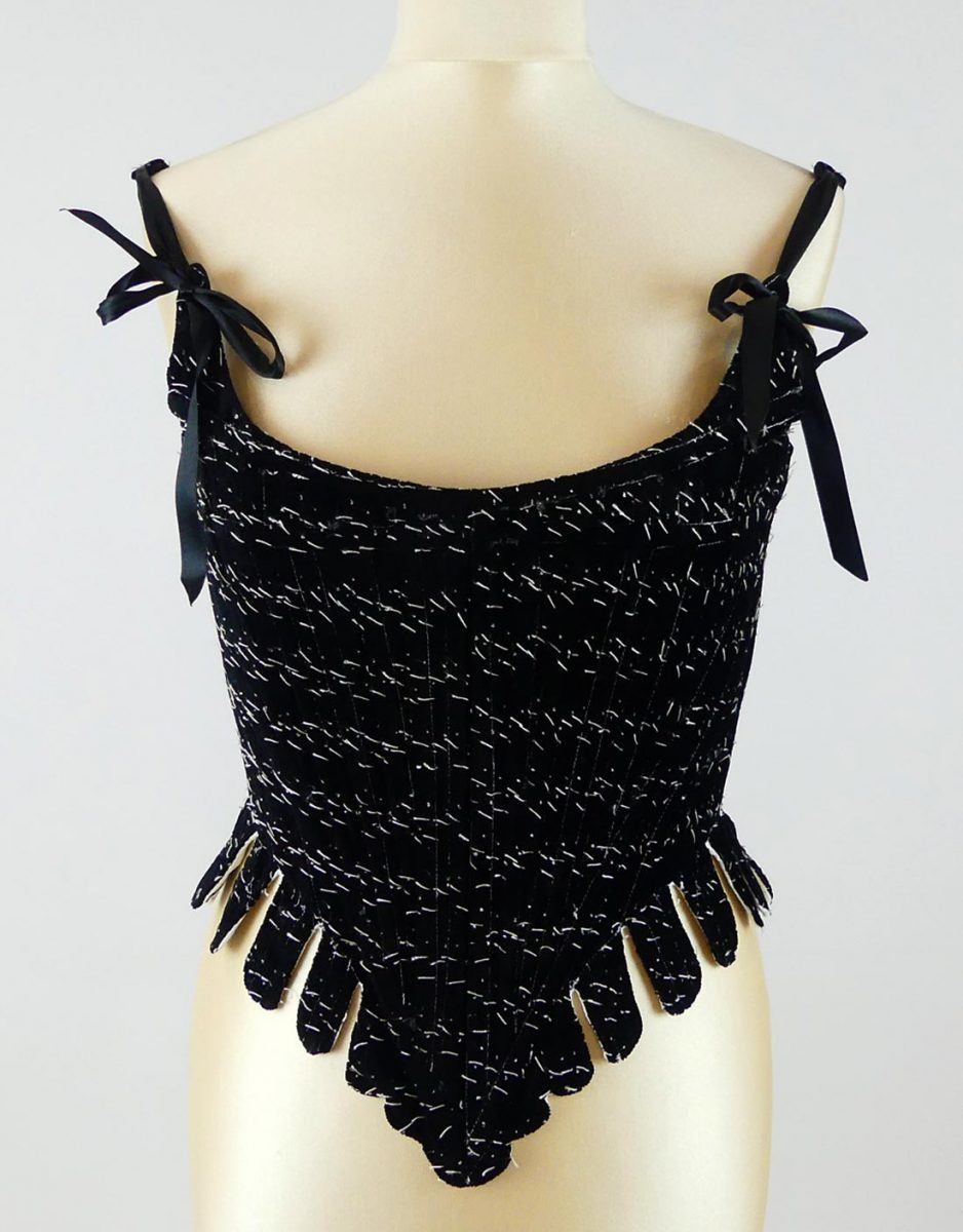 Corsetto 1700 Velluto Nero