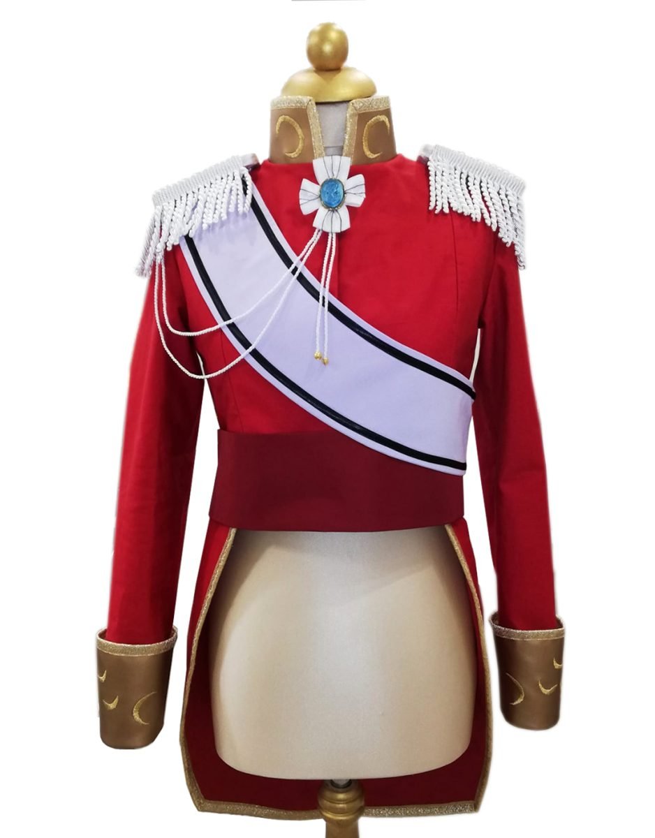 Divisa Lady Oscar Rossa con fascia Lilla