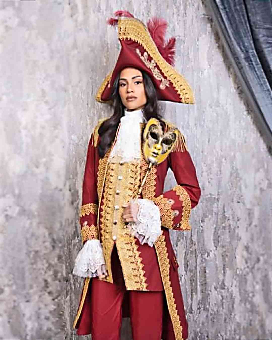Completo Miss Universe 2022 stile 1700 Lady Oscar