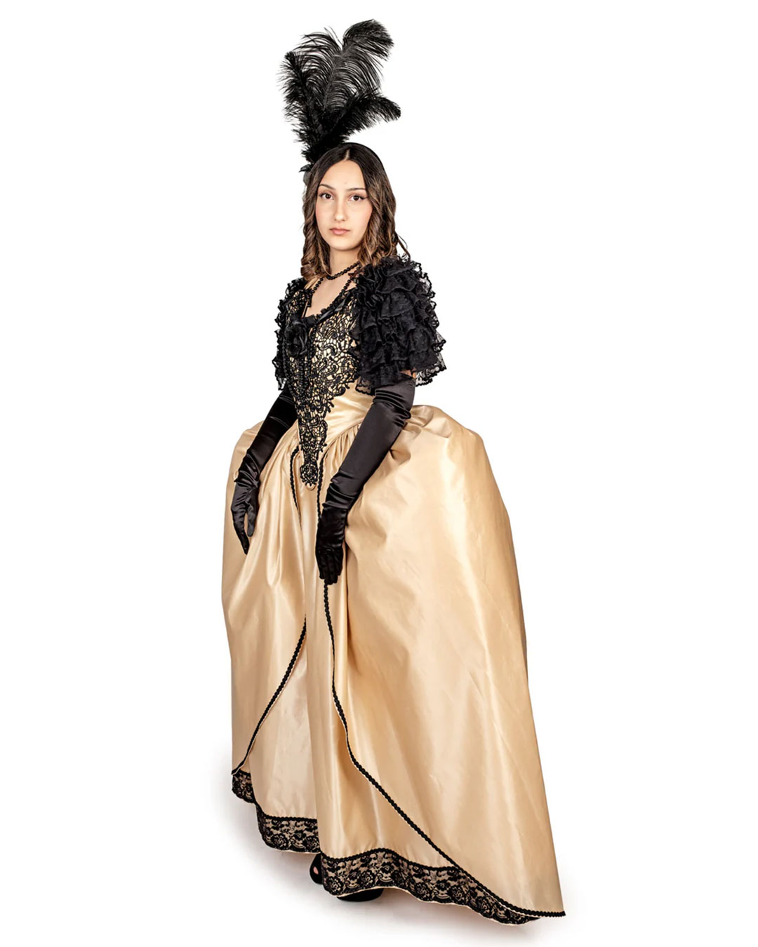 Abito Zaira – Costume Barocco Rococò in Taffetà e Pizzo
