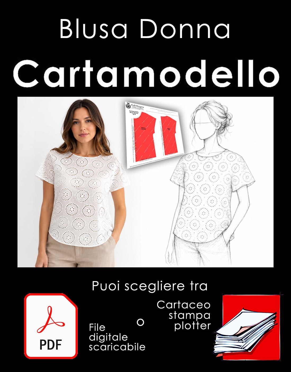 Cartamodello Blusa da Donna